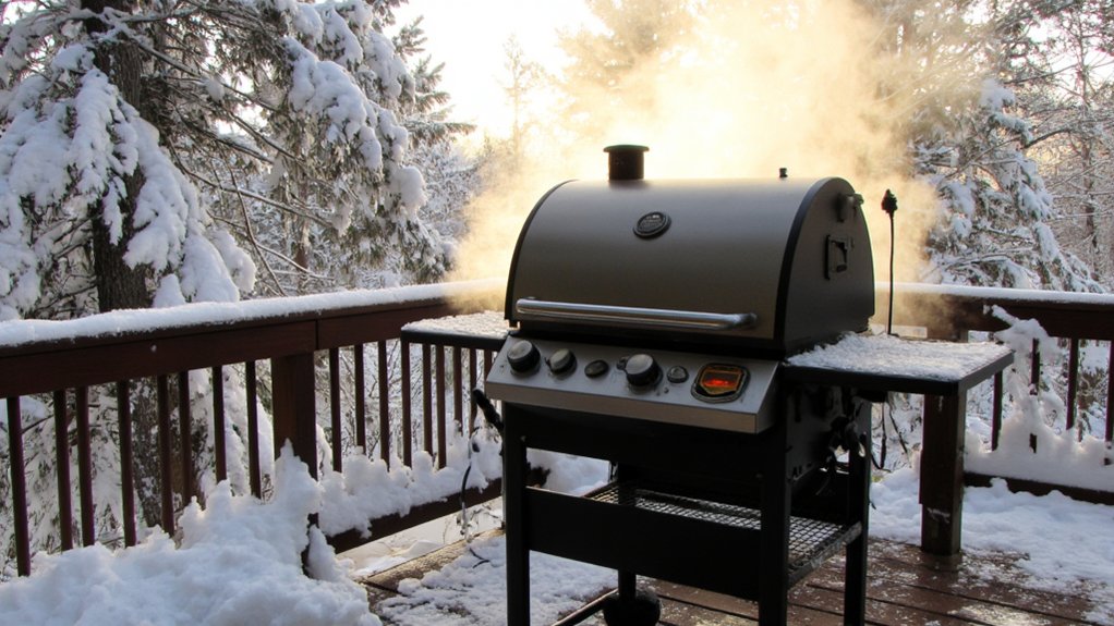 cold weather pellet grill efficiency