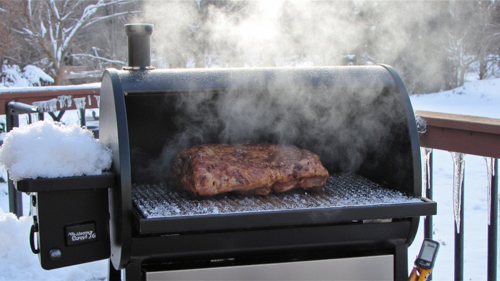 cold weather pellet grill testing