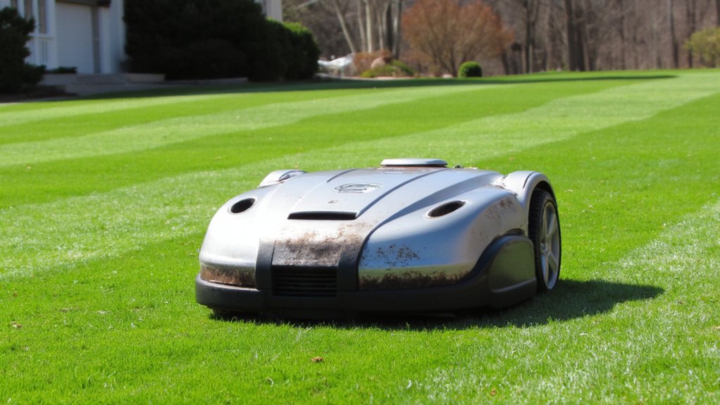 field tested robotic mower performance
