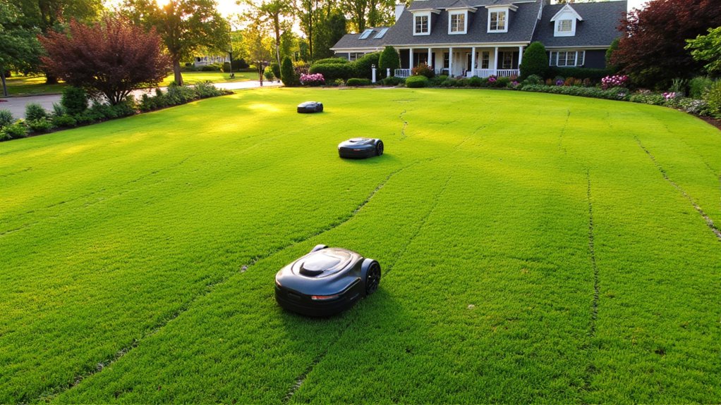 gps guided robotic mowers efficiency